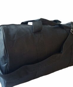 Black duffle bag