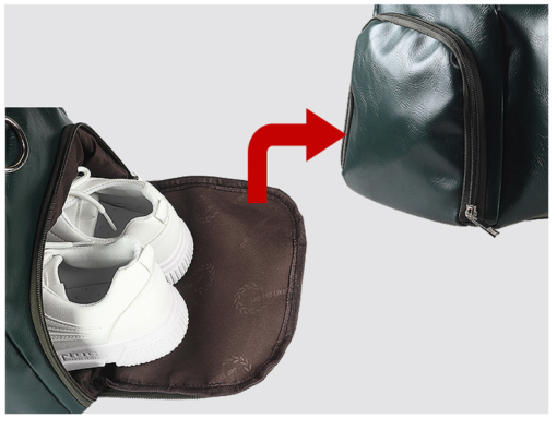 Men Travel Duffle Bag Leather Sports Gym Bags Waterproof Overnight Handbag