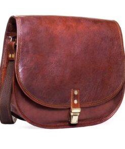 Rustic Saddle Brown Purse Vintage Leather Shoulder Bag Handmade Leather Bag Leather Crossbody Satchel Women's Crossbody Handbag crossbody handbag