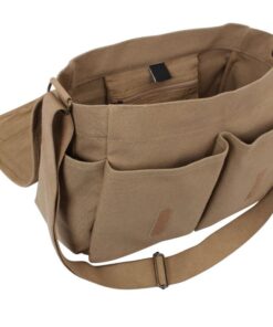 light brown messenger bag for men
