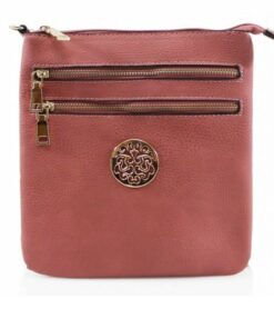 pink crossbody messenger bag
