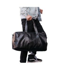 travel and gym leather bag