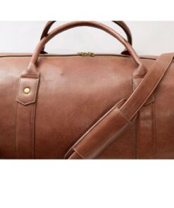 leather personalized duffle bag